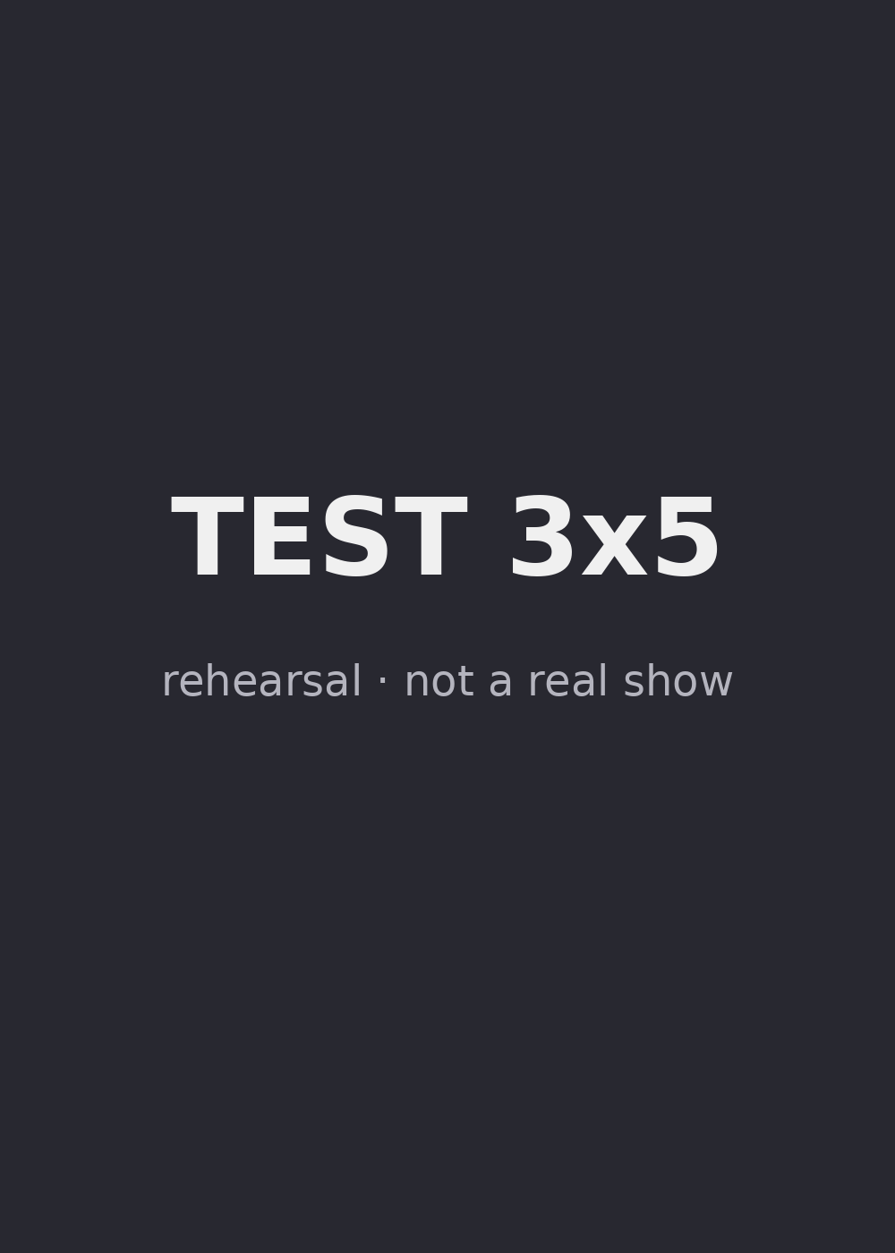 Test 3x5 poster